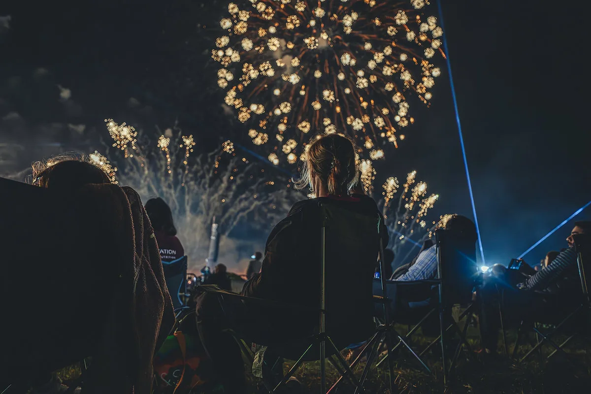 Crowd at the Abingdon Fireworks Festival