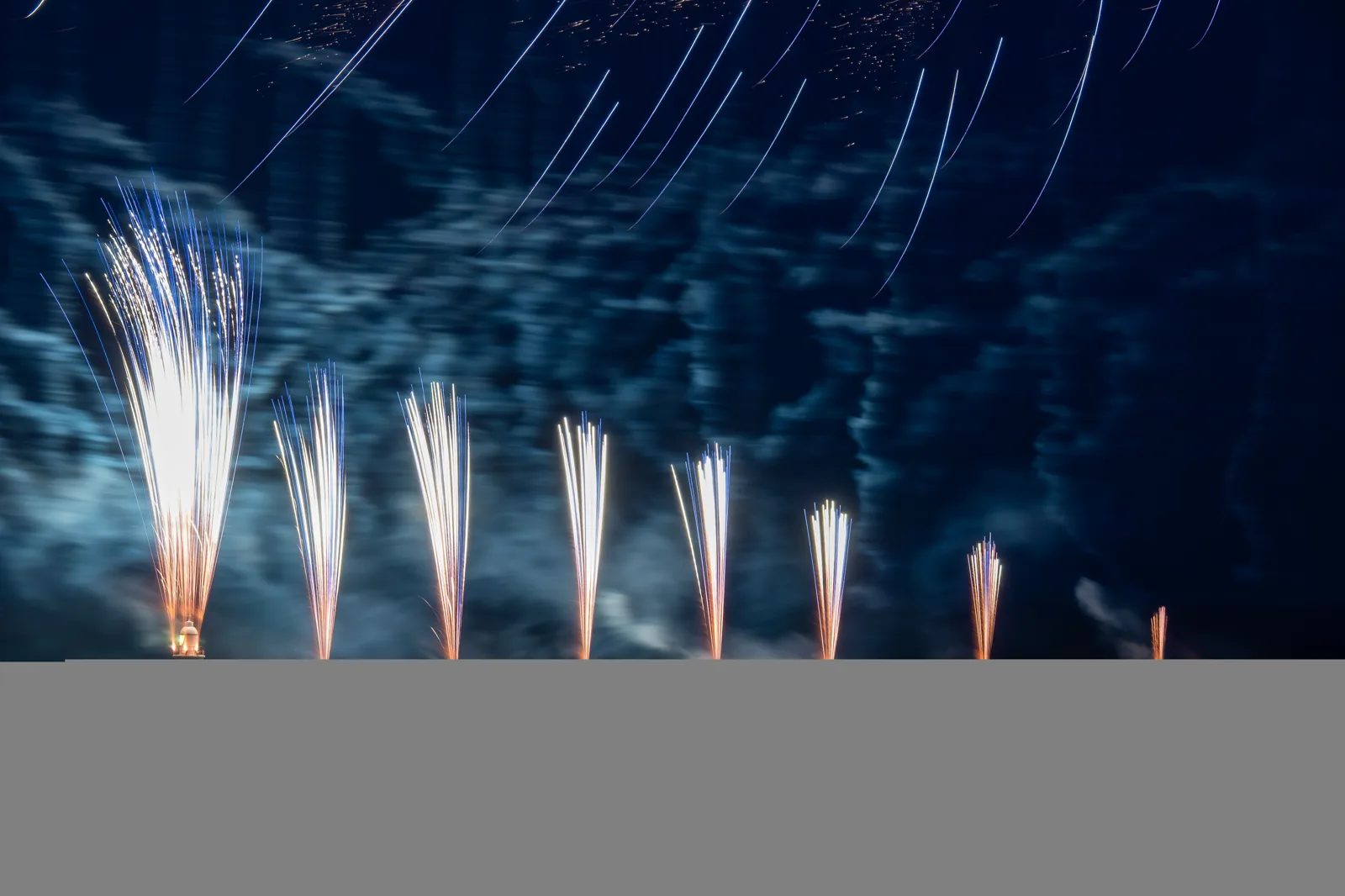 Pyrotek Fireworks display at Folkestone Harbour Arm. Photography credit: Shaun Ranger